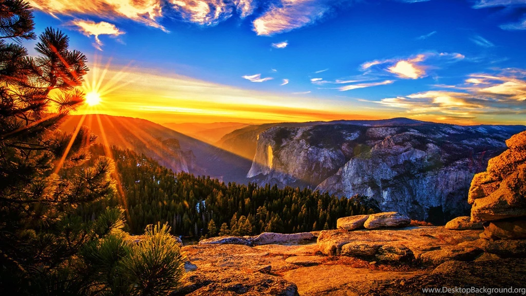 HD Beautiful Sunrise In The Mountain Wallpapers 1080p ...