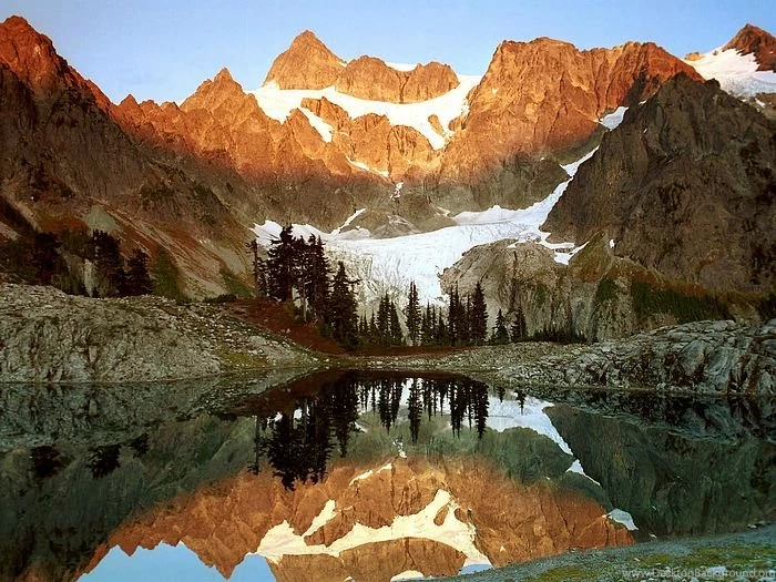 Beautiful Mountains And Lakes Scenery, High Res. Wallcoo.net