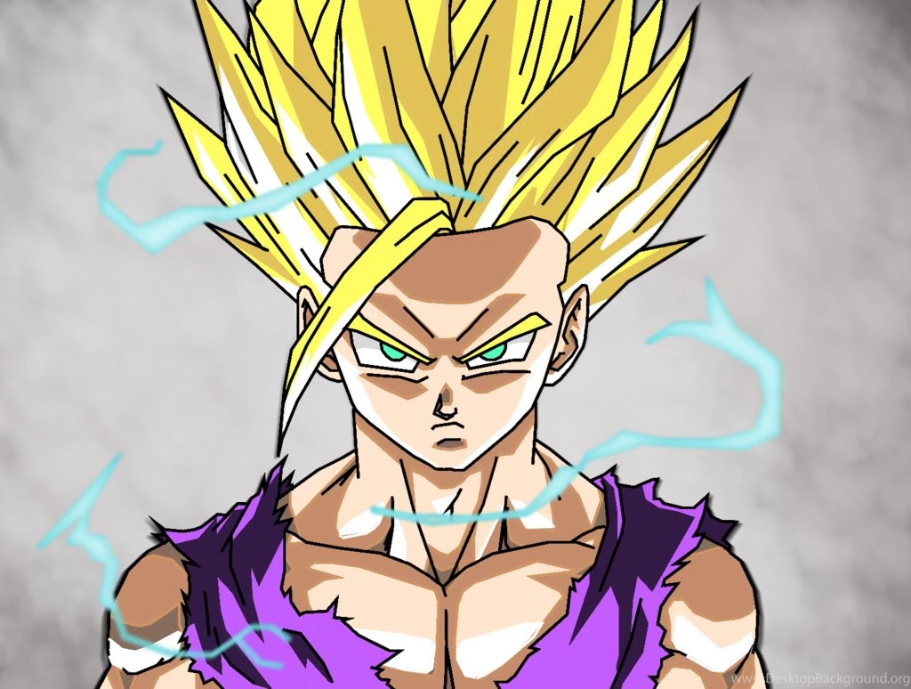 ssj2 gohan kamehameha wallpapers desktop background