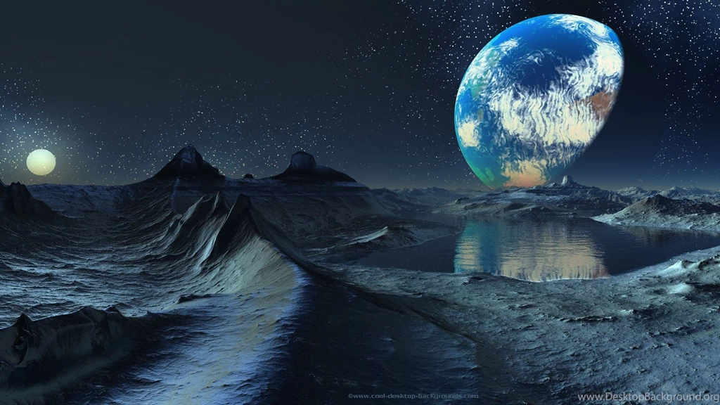 Space Dawn Planets Moon Fantasy Art Artwork Wallpapers ...
