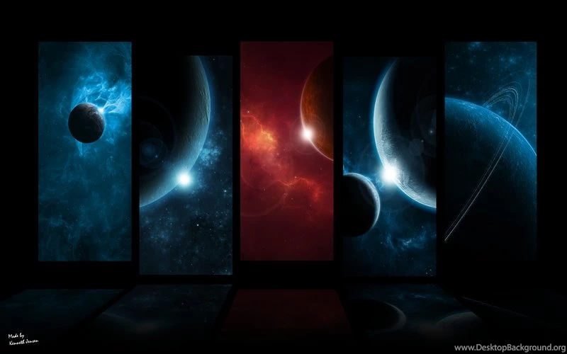 Outer Space Moon Fantasy Art Digital Art Artwork Space 2560x1600 ...
