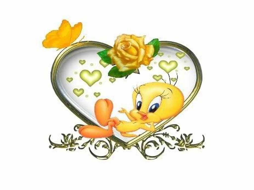 Wallpapers Valantnie Day Top Cartoon Tweety Valentine X 1024x768 ...