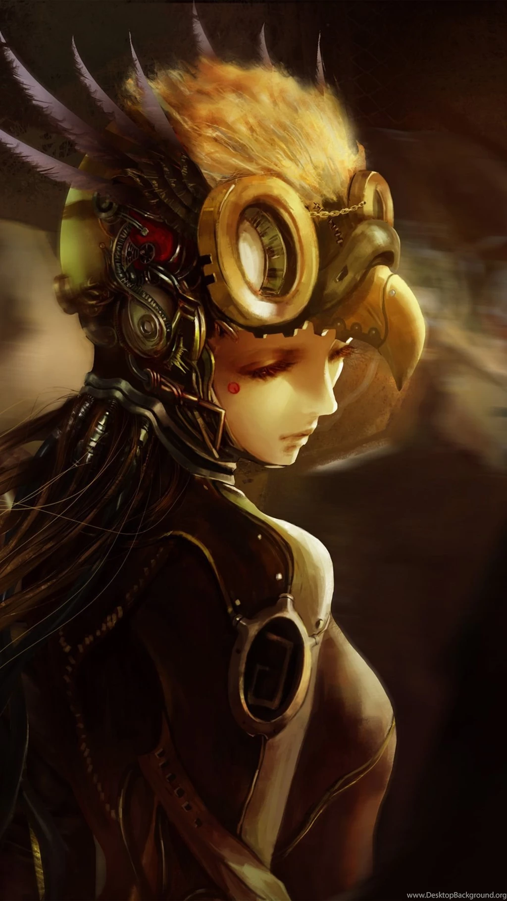 Steampunk Anime Girl Iphone 6 Plus Wallpapers