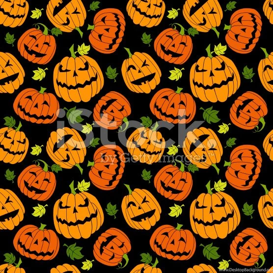 Seamless Halloween Pumpkin Backgrounds Stock Vector Art 17250337 ...