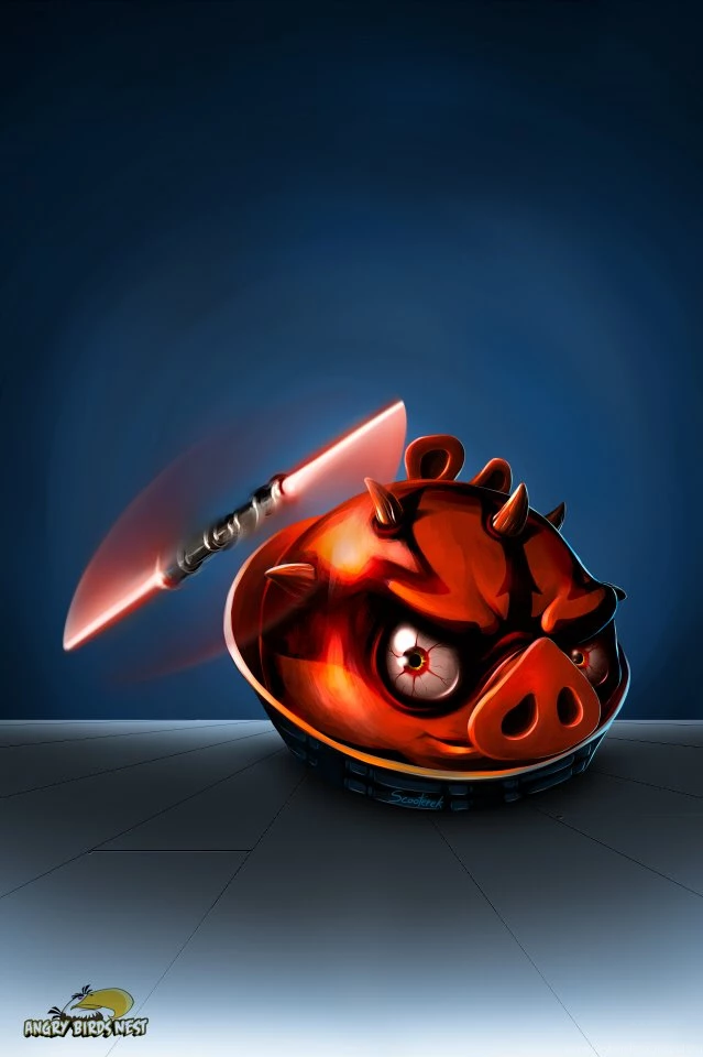 Angry Birds Star Wars Darth Maul Wallpapers Set For Mobile, Tablet ...