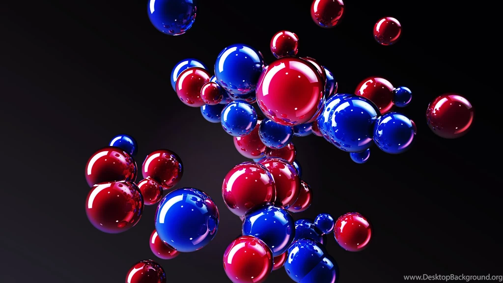4D, Balls, Blue Balls, Red Balls Wallpaper,4d HD Wallpaper,balls ...
