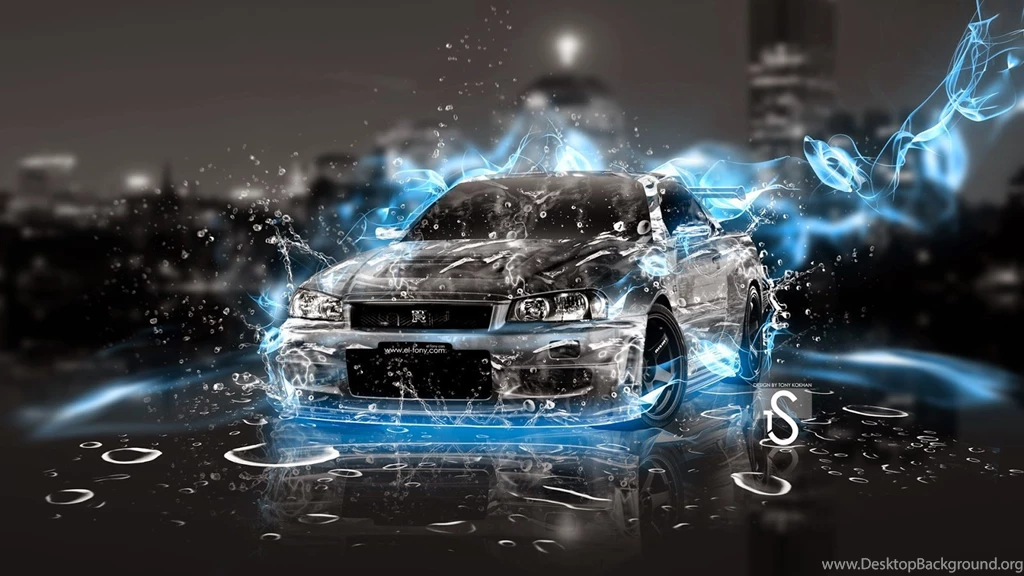 Cool Wallpapers Car With Blue Fire ~ Free 4D Wallpapers
