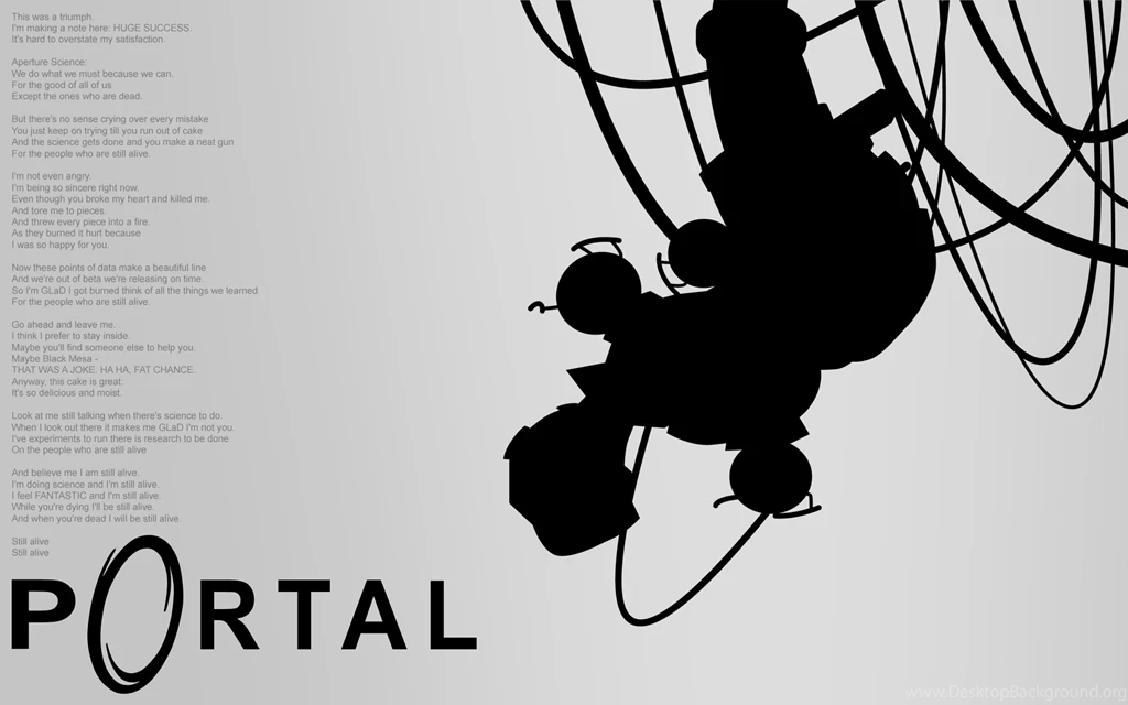 GLaDOS Wallpapers Black By Zeptozephyr On DeviantArt