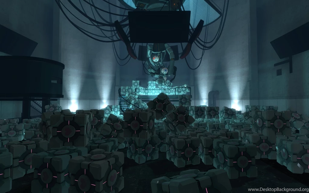 Companion Cube Glados Wallpapers (