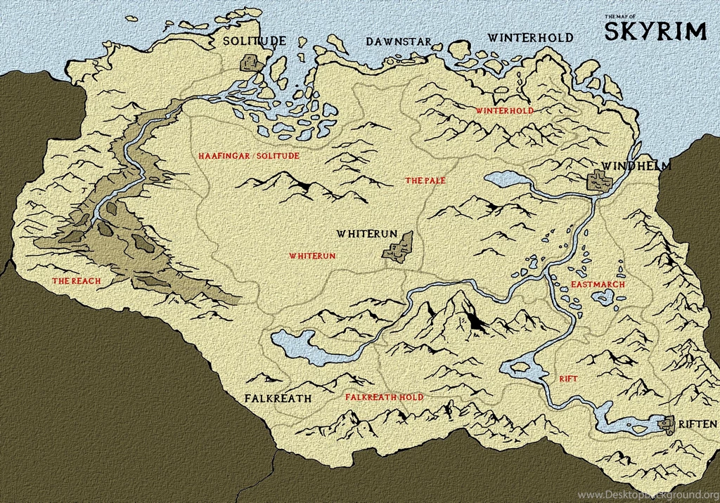 Map Of Skyrim By Amnis406 On DeviantArt