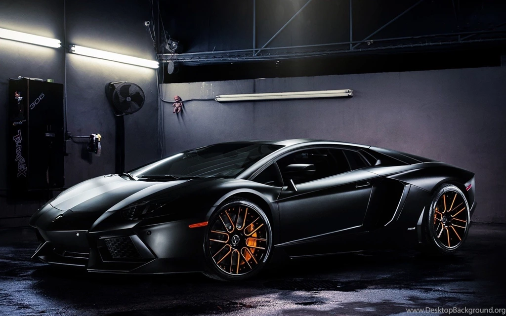 Lamborghini Aventador, Black Car, Wheels HD Wallpapers