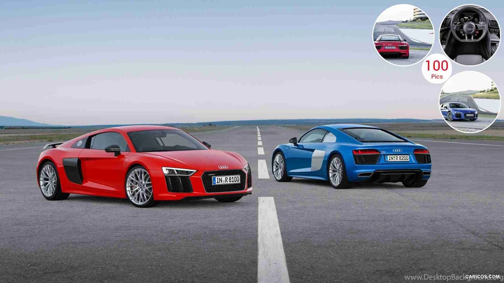 2016 Audi R8 V10 Plus (Dynamit Red) And R8 V10   Front