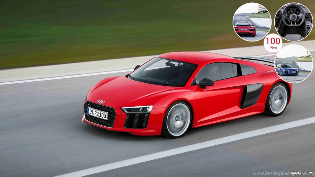 2016 Audi R8 V10 Plus (Dynamit Red)   Side
