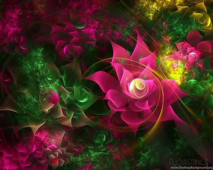 Fractal Watercolor Flowers Amazing Floral Fractal Art Wallpapers ...
