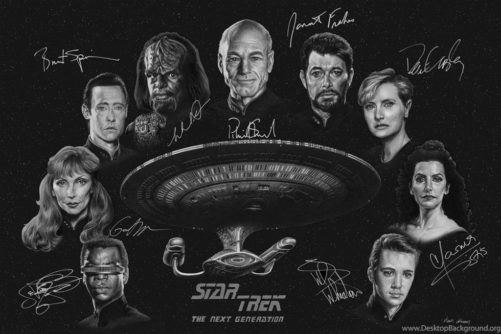 Star Trek: TNG   Autographs By Bronze dragonrider On DeviantArt