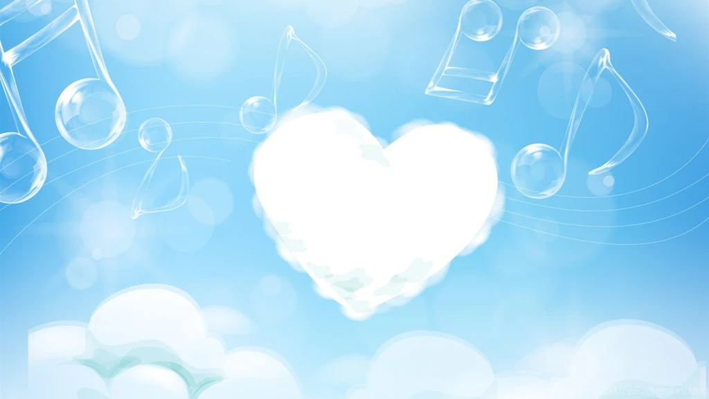 Cloud And Music Heart Love Wallpapers