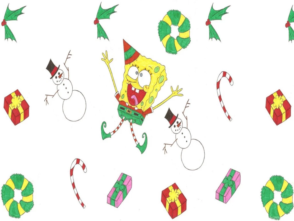 Spongebob Christmas Desktop Wallpapers 1600x1200 182409