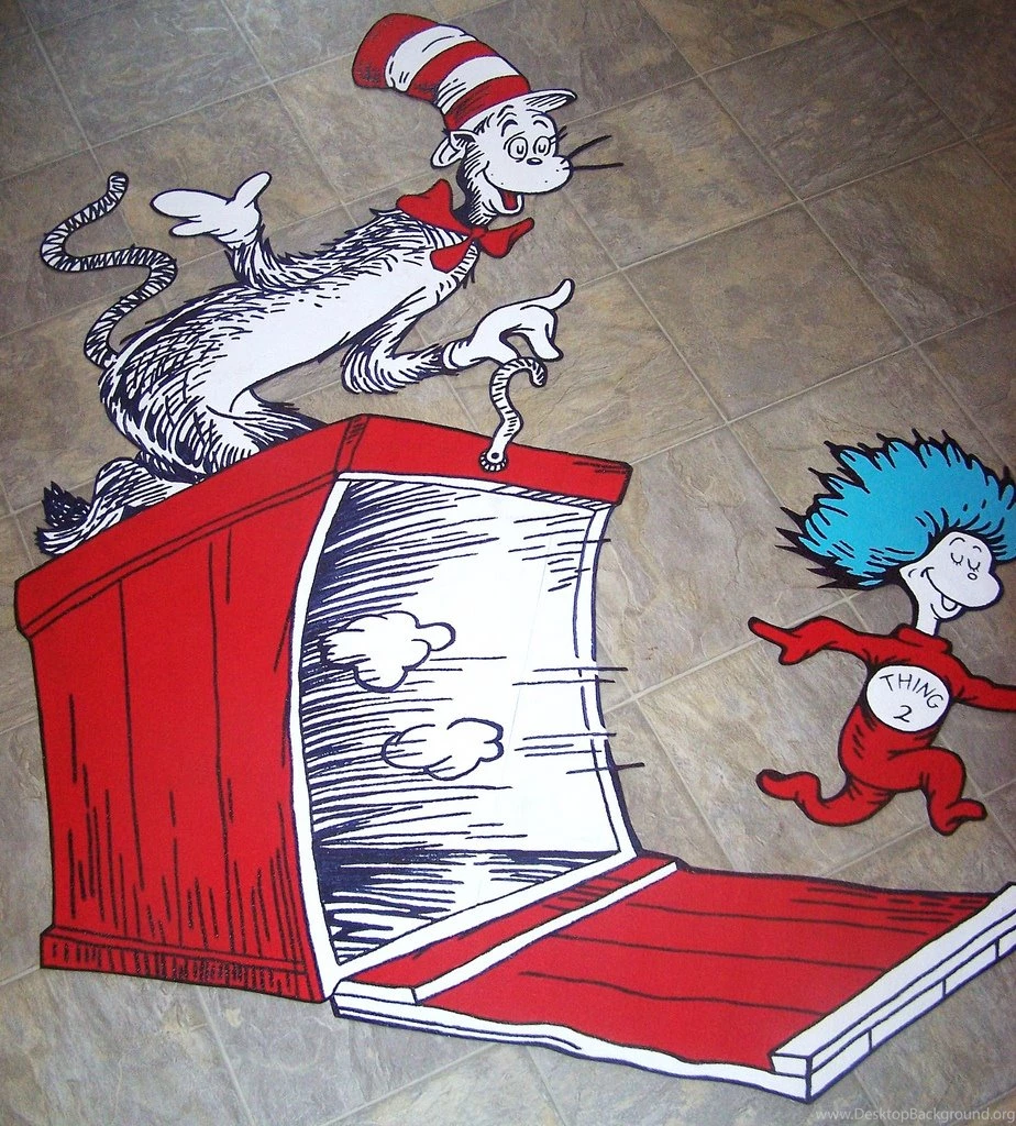 Dr Seuss Dr. Suess Theme Wallpapers Wall Paper Art Sticker Mural ...