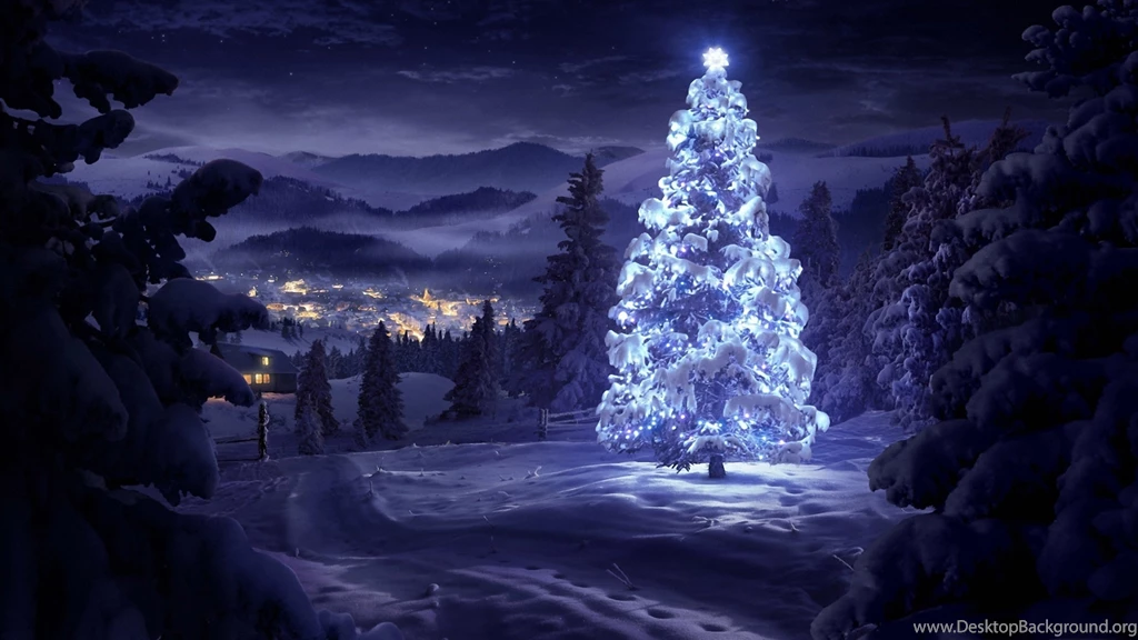 Christmas Presents Golden Champagne Desktop Wallpapers