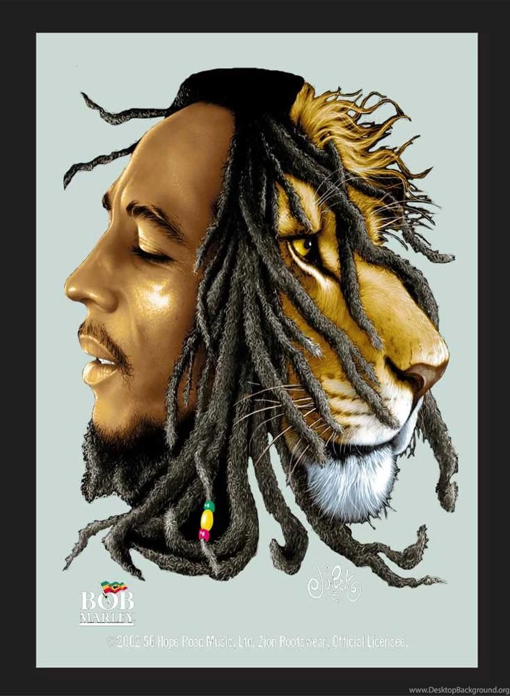 Bob Marley Lion Poster