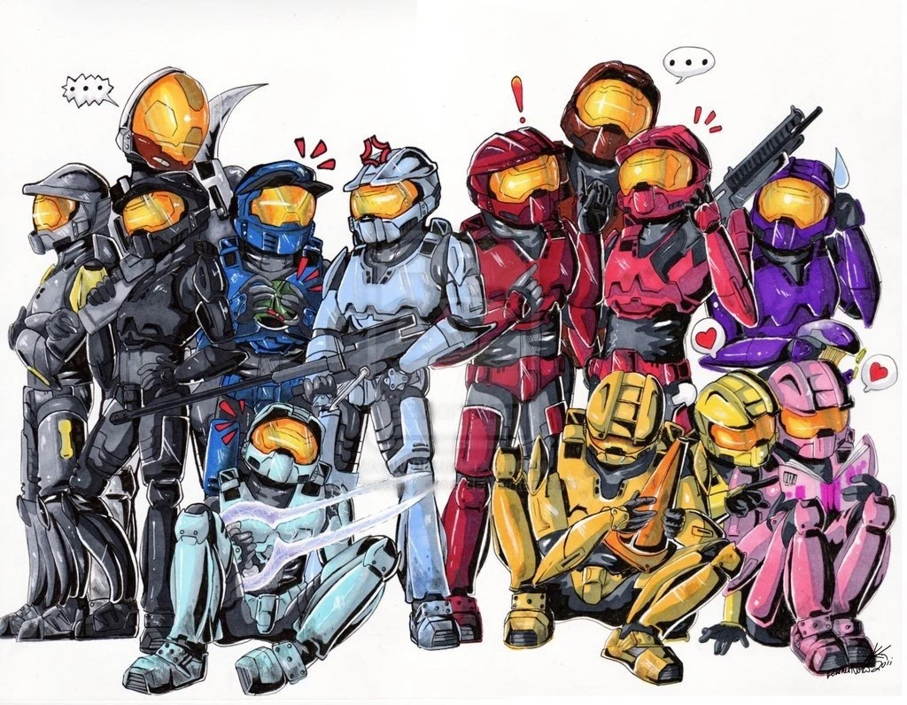 Cartoon Characters Red Vs. Blue Wallpapers And Images Wallpapers ...