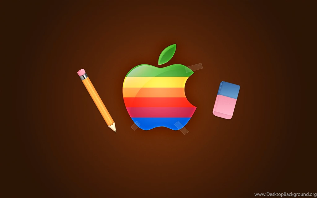 Retro, Apple, Wallpaper, Art, Flarup (