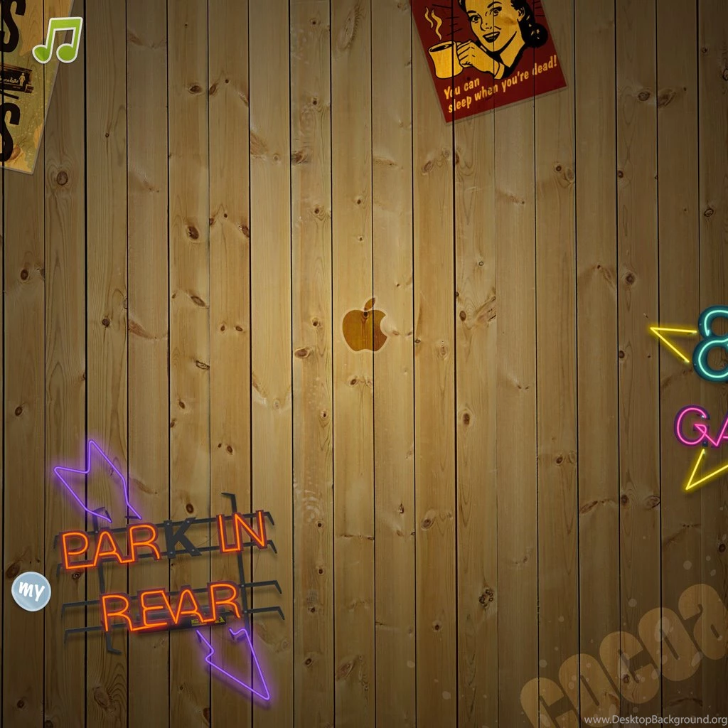 Retro Apple Logo iPad Wallpapers Download
