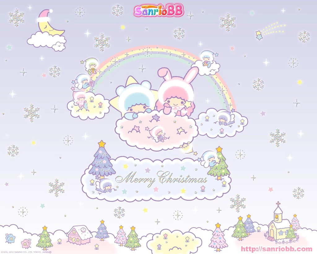 Sanrio Little Twins Stars Christmas Wallpapers   Cute · Kawaii ...