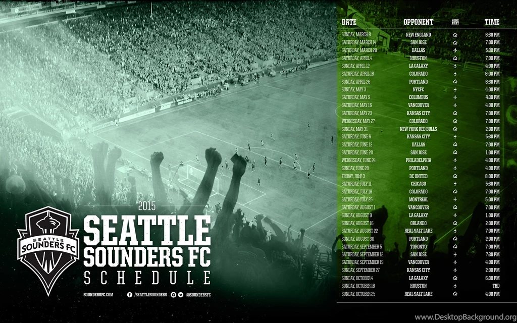 Sounders FC 2015 Schedule