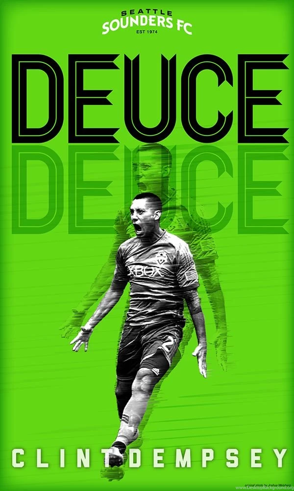 Seattle Sounders Poster Series Deuce/Deuce: Clint Dempsey By ...