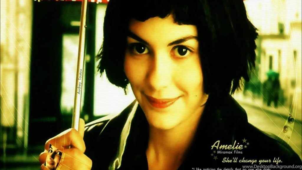 Amelie Audrey Tautou Mathieu Kassovitz Hd Wallpapers (