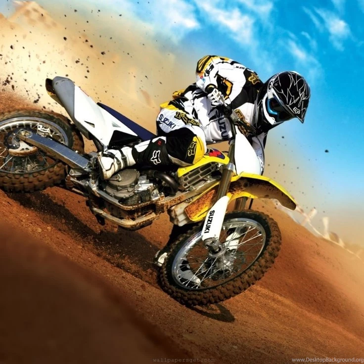 Motorcycle Racing On The Sand Suzuki Hd Desktop Mobile Wallpapers ...
