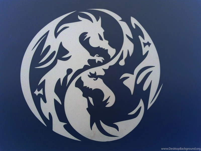 Black White Dragon Ying Yang Twin Dragons – Abstract Other HD ...