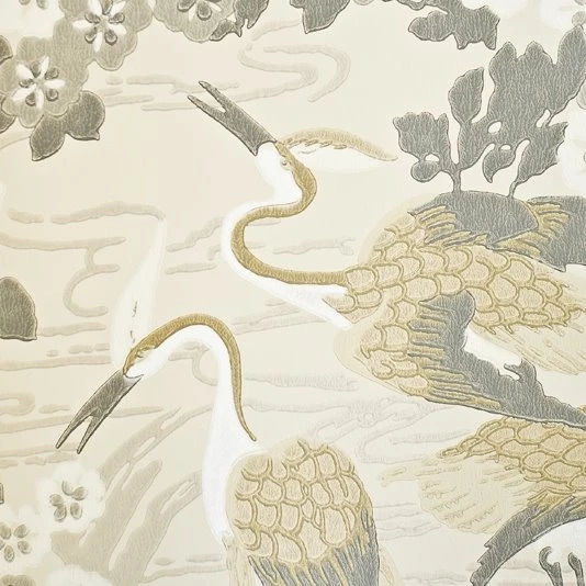 Heron Wallpapers Ivory