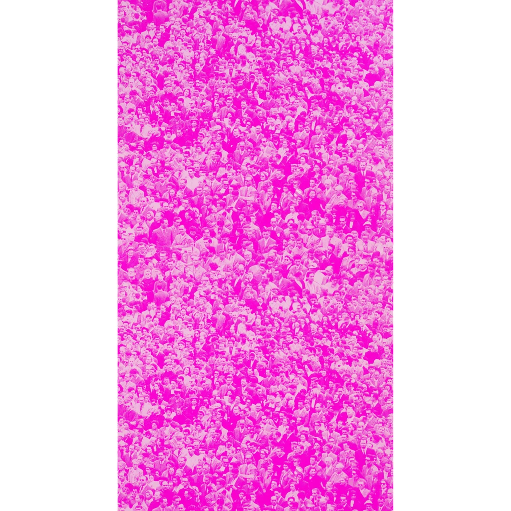 Flavor Paper Crowd (Where's Warhol) Andy Warhol 15' X 27" Abstract ...