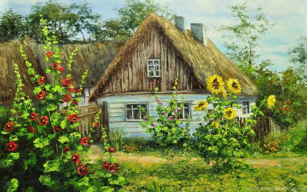 Cottage, Full, Screen, Desktop, Background, Picture, New, Best, Hd ...