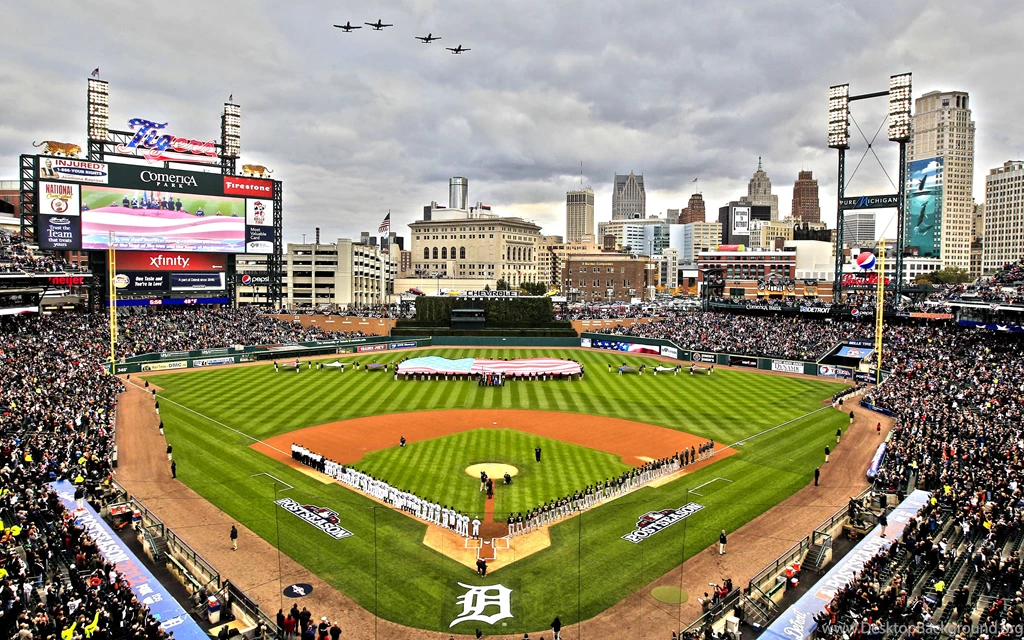 Detroit Tigers Ballpark Comerica Park,Downtown Detroit, Michigan ...