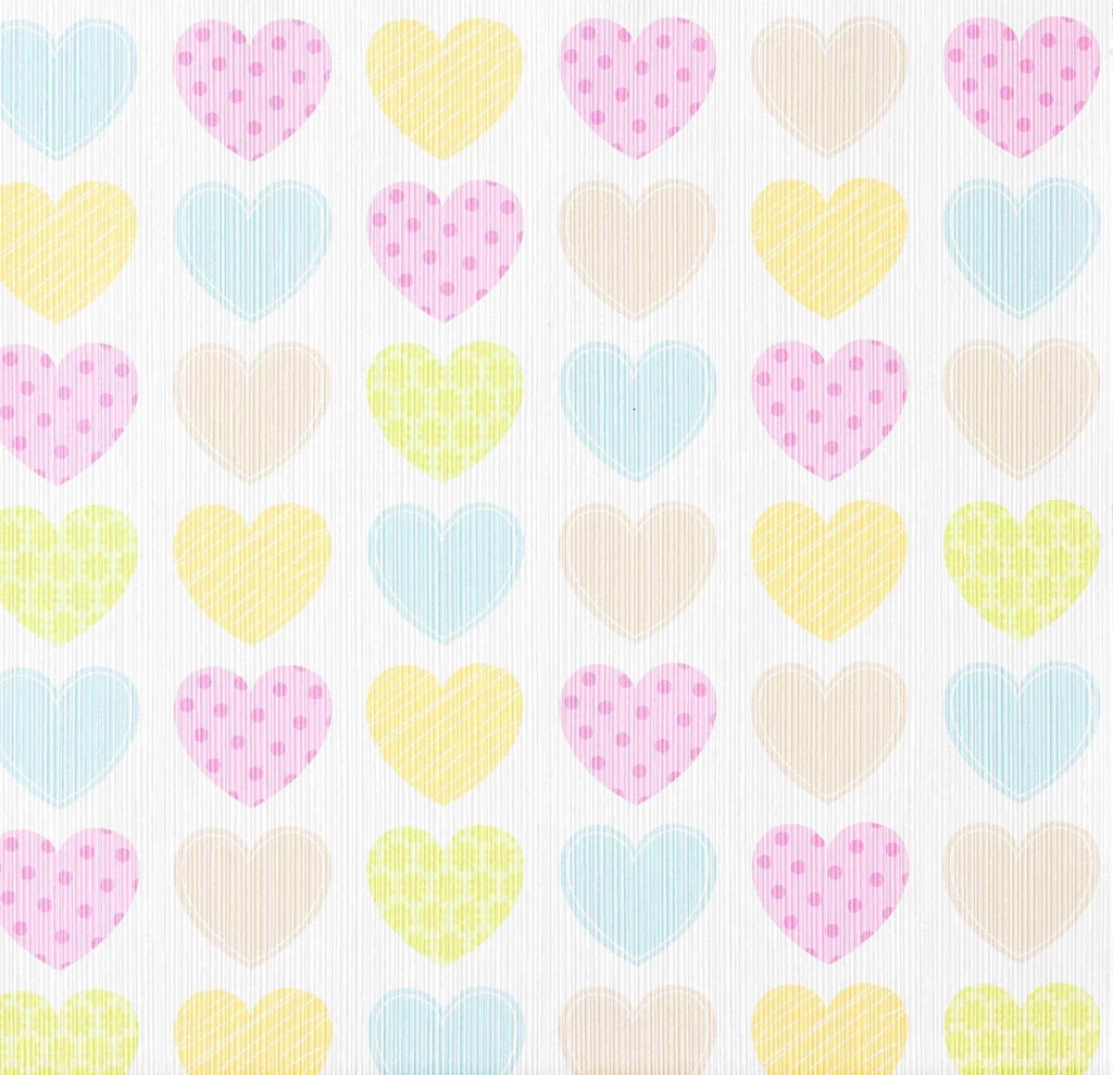 Kids Wallpapers Hearts Boys & Girls White 93566 2 Wallpapers Brands ...