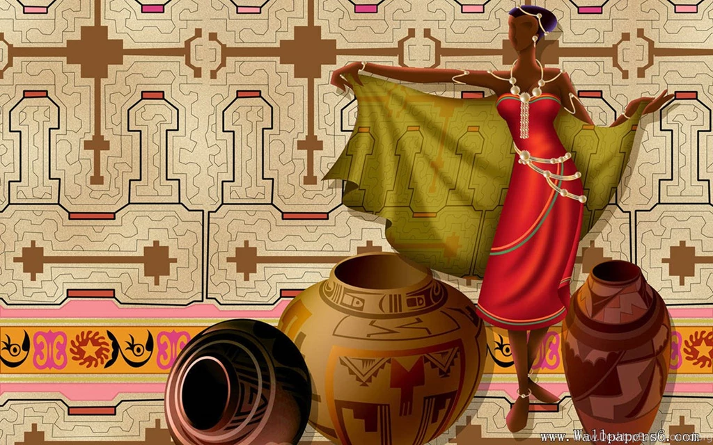 African Paintings Wallpapers