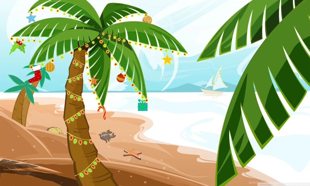 Tropical Christmas HD Desktop Wallpapers : Widescreen : High ...