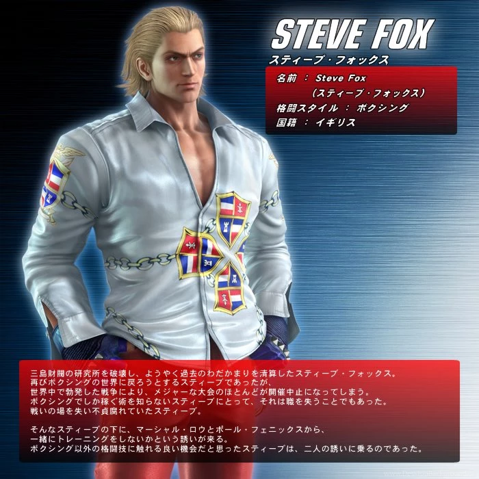 Steve Fox/Gallery Tekken Wiki Wikia
