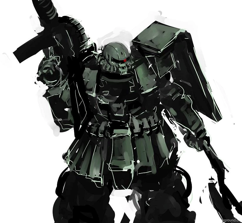 Gundam Walls And LOLS: Zaku II Cool Artwork Wallpapers