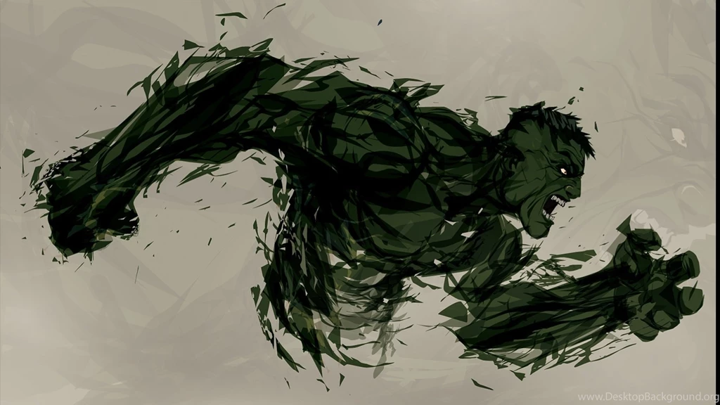 The Hulk Illustrated Alternative Art Wallpapers DigitalArt.io