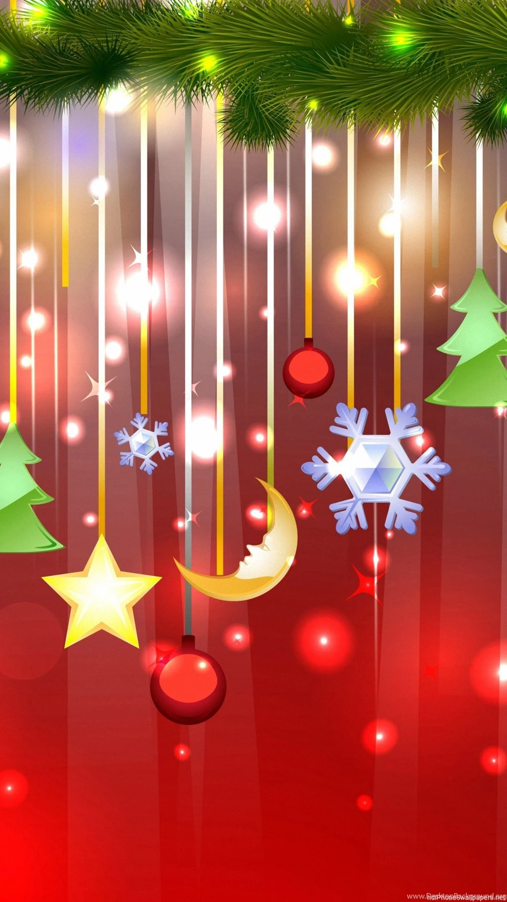 Nice Christmas Tree后面 iPhone 6 Wallpapers HD And 1080P 6 Plus ...