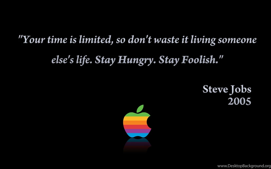 Stay Foolish, Stay Hungry” Wallpapers For IOS And PC/Mac ...