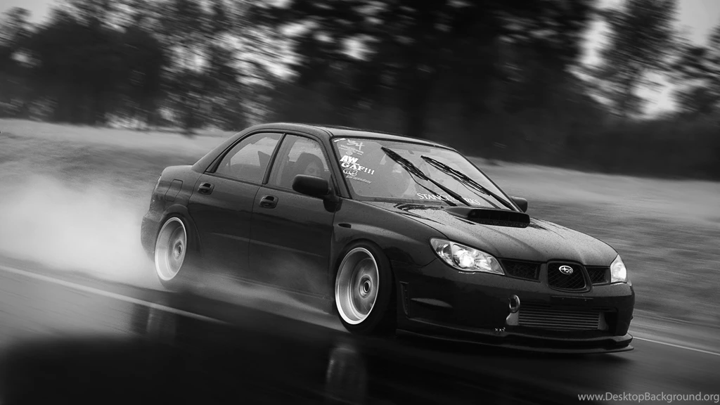 Download Black White Subaru Photography Sport Car Wallpapers For ...