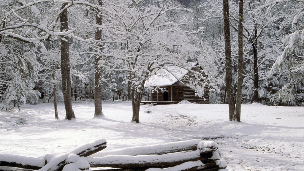 Norway Winter Cabin   Wallpaper.