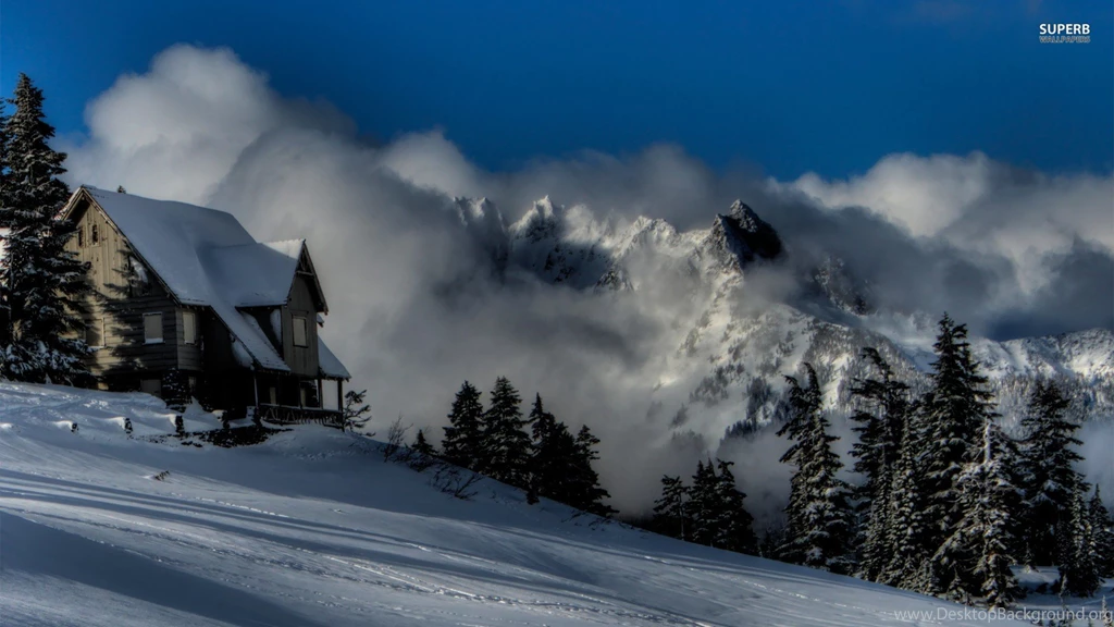 Winter Cabin Wallpapers » WallDevil   Best Free HD Desktop And ...