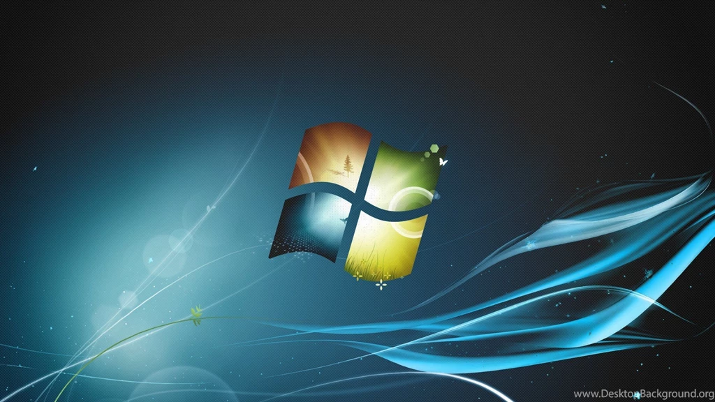 Glowing Windows 7 Logo Wallpapers