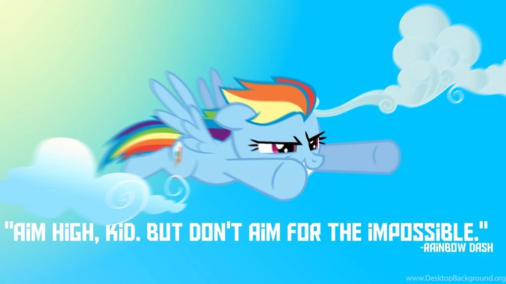 Rainbow Dash Aim High Wallpapers By DragonUpProductions On DeviantArt